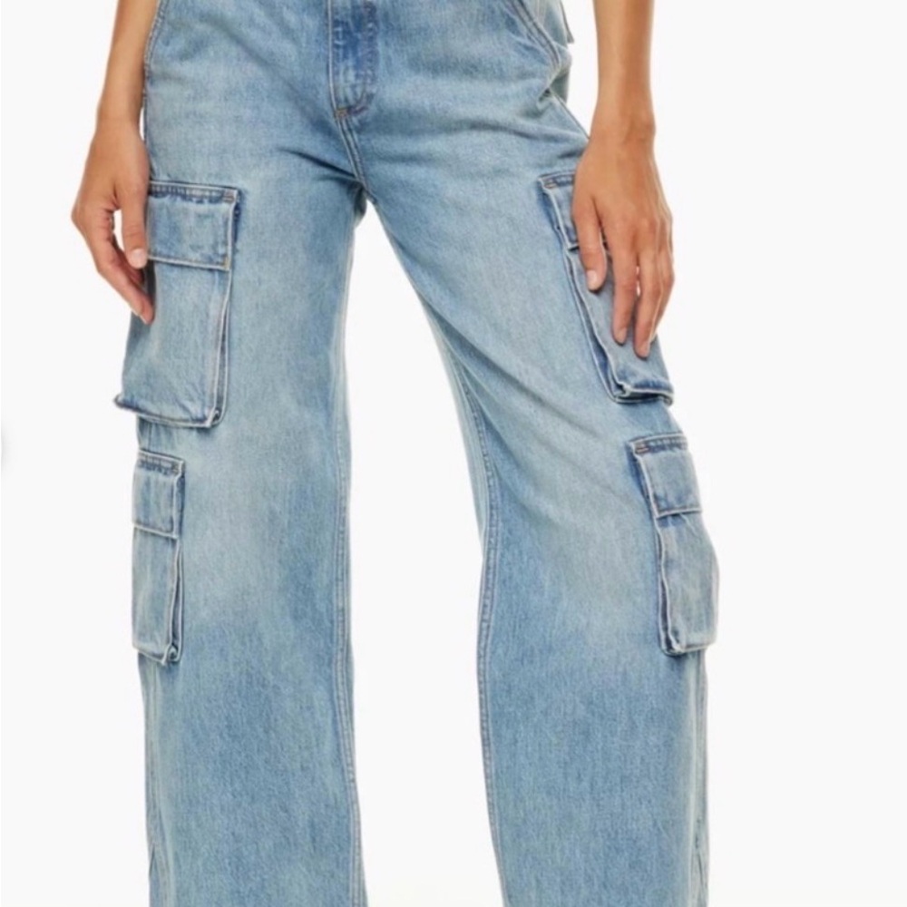 Denim Forum Millie 90s Light Cargo Jeans